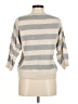 Olive and Oak 100% Cotton Stripes Gray Pullover Sweater Size M - photo 2