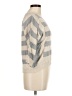 Olive and Oak 100% Cotton Stripes Gray Pullover Sweater Size M - photo 4