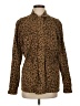 Carly Jean 100% Cotton Animal Print Brown Jacket Size S - photo 1