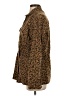Carly Jean 100% Cotton Animal Print Brown Jacket Size S - photo 5