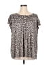 Korye Ivory Short Sleeve Blouse Size 3X - photo 1