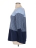 Karen Scott 100% Cotton Color Block Blue Pullover Sweater Size XL - photo 5