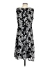 Perceptions Graphic Black Casual Dress Size S - photo 2
