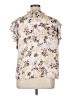 Unbranded 100% Polyester Floral Ivory Short Sleeve Blouse Size XL - photo 2