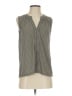 H&M Gray Tan Sleeveless Blouse Size S - photo 1