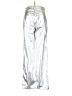 Express 100% Polyester Metallic Silver Jeans Size 0 - photo 2