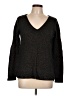 Old Navy Metallic Black Pullover Sweater Size L - photo 1