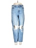 American Eagle Outfitters Graphic Blue Jeans Size 4 X-Short - photo 1