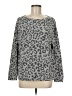 Phil Love Animal Print Gray Pullover Sweater Size M - photo 1