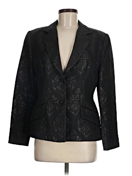 Sweater Peter Nygard - PM (Petite Medium) - Noir / Bleu - Style Bolero Floral - Coton