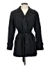 Fleet Street 100% Polyester Black Trenchcoat Size S - photo 1