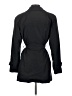 Fleet Street 100% Polyester Black Trenchcoat Size S - photo 2