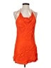 Zara 100% Polyester Orange Cocktail Dress Size S - photo 1