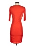 Helmut Solid Orange Cocktail Dress Size S - photo 2