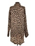 LNA Animal Print Brown Long Sleeve Blouse Size S - photo 2