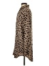LNA Animal Print Brown Long Sleeve Blouse Size S - photo 5
