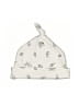 Rabbit Bear 100% Cotton Animal Print Ivory White Beanie Size 0-3 mo - photo 1