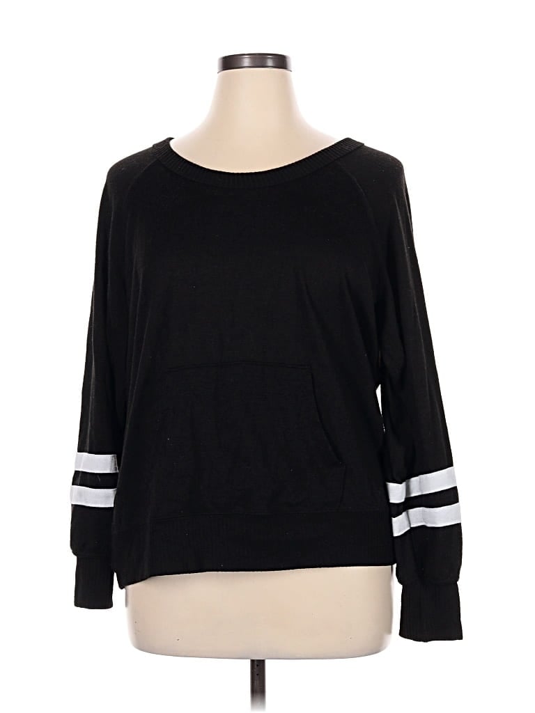 Pre-owned Lily White Pullover Sweater In Black