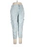 Wrap 100% Linen Blue Linen Pants Size 14 - photo 1
