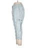 Wrap 100% Linen Blue Linen Pants Size 14 - photo 5