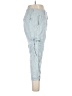 Wrap 100% Linen Blue Linen Pants Size 14 - photo 4
