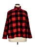 Bonnie Evans 100% Polyester Plaid Red Cardigan Size 2X - photo 1