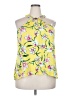 Cure 100% Polyester Yellow Sleeveless Blouse Size 2X - photo 1