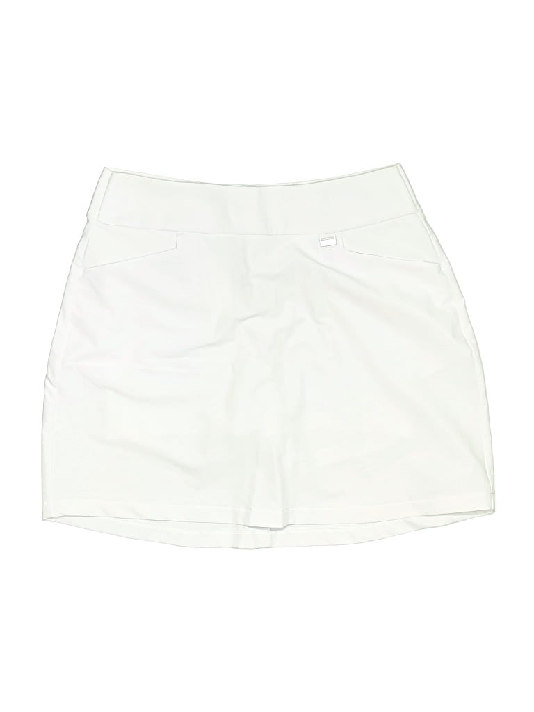 Pre-owned Greg Norman Formal Skirt In White