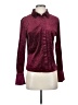 MOTF Animal Print Burgundy Long Sleeve Blouse Size S - photo 1