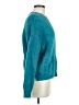 Broadway 38 100% Nylon Solid Teal Pullover Sweater Size M - photo 4