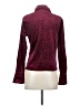 MOTF Animal Print Burgundy Long Sleeve Blouse Size S - photo 2