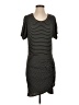 BCBGMAXAZRIA Stripes Gray Casual Dress Size S - photo 1