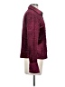 MOTF Animal Print Burgundy Long Sleeve Blouse Size S - photo 4