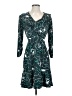 CAbi Graphic Teal Cocktail Dress Size XS - photo 1