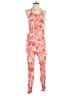 Olivaceous 100% Rayon Print Orange Jumpsuit Size S - photo 1