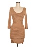 Forever 21 Solid Tan Cocktail Dress Size M - photo 1