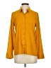 Express Yellow Long Sleeve Button-Down Shirt Size S - photo 1