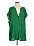 ELOQUII Green Short Sleeve Blouse Size 24 waist - photo 1