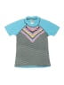 Circo Chevron-herringbone Teal Short Sleeve Polo Size 6 - photo 1