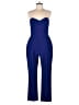Adelyn Rae Color Block Blue Jumpsuit Size M - photo 1