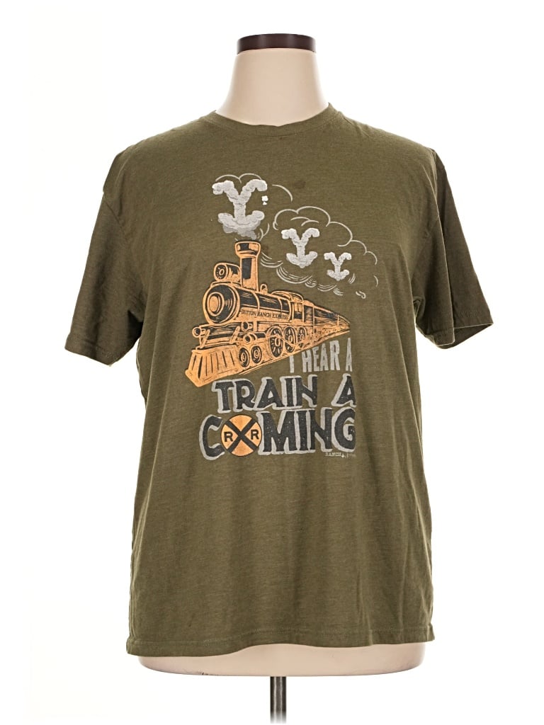 Pre-owned Next Level Apparel Short Sleeve T-shirt In Brown