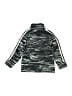 Adidas 100% Polyester Stripes Silver Track Jacket Size 4 - photo 2