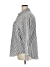 Casa Cabana Stripes Silver White Long Sleeve Button-Down Shirt Size XXL - photo 5