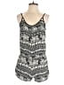 Harmony + Havoc 100% Polyester Graphic Black Romper Size S - photo 1