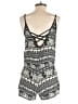 Harmony + Havoc 100% Polyester Graphic Black Romper Size S - photo 2