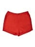 Shein 100% Polyester Solid Red Shorts Size XL - photo 1