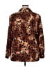 Impressions Animal Print Brown Long Sleeve Blouse Size XXL (estimated) - photo 2