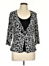 Carducci Black 3/4 Sleeve Blouse Size L - photo 1