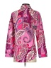Shein Paisley Pink Long Sleeve Blouse Size XS - photo 2