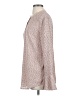14th & Union 100% Polyester Polka Dots Pink Long Sleeve Blouse Size S - photo 5